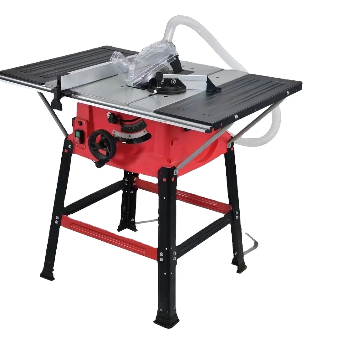 ZHIBIAO 2000W Industrial Grade Electric Table Saw 4300RPM 254mm 60T Sliding Panel Portable Workshop Stand Woodworking DIY Tool