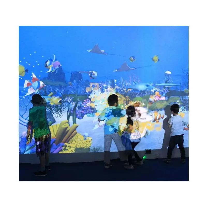 3d hologram interactive floor projection