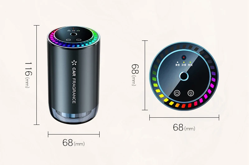 new products 2024 unique mini electric vent scent oil non aroma auto air usb white ultrasonic essential smart mist car diffuser