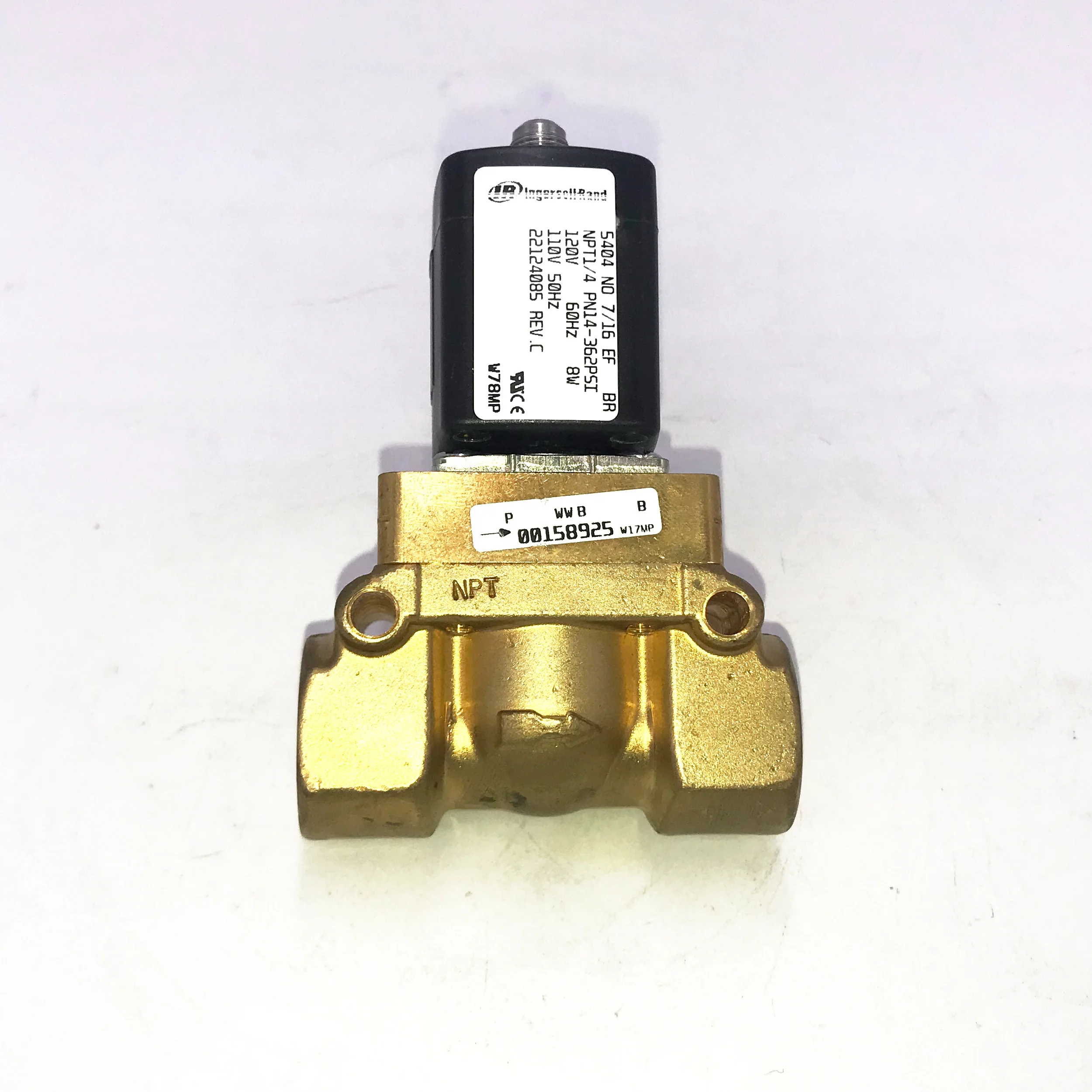 screw air compressor parts unloading valve 22124085 for Ingersoll rand  Solenoid valve