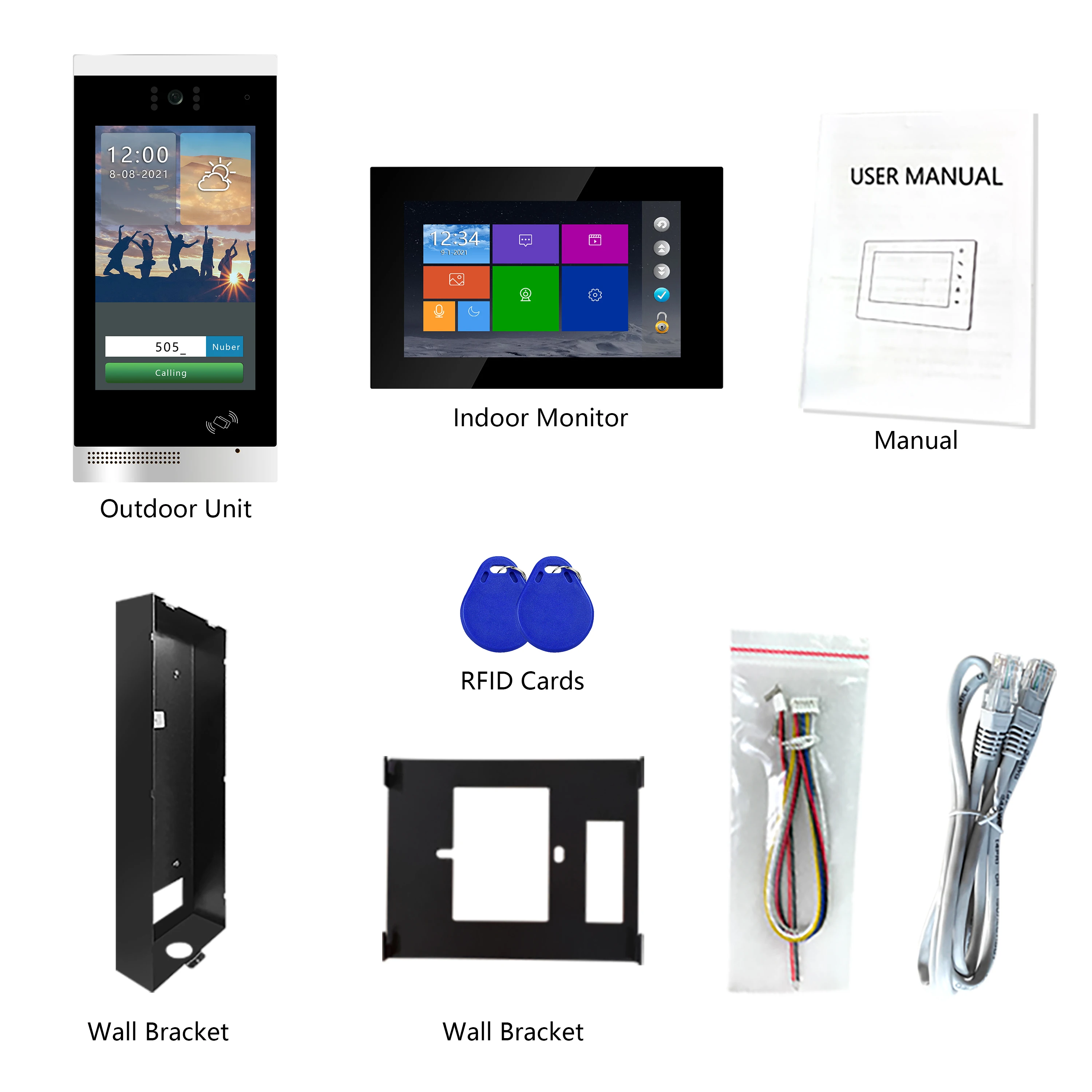 Security IP Intercom Phone System With Camera Monitoring Video Door Phone For Apartment or Building