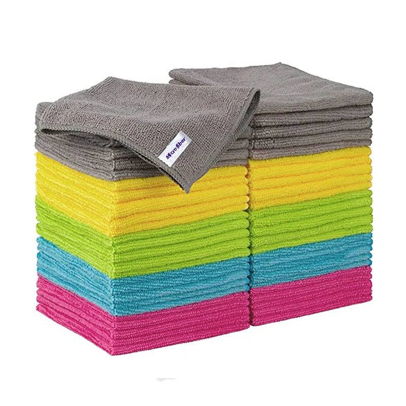 Microfiber Cloth 40x40 300gsm Lot Of Face Cloth Microfiber multicolor  32*32 Microfiber Cleaning Cloth 30x40 24pcs Micro Fibre T