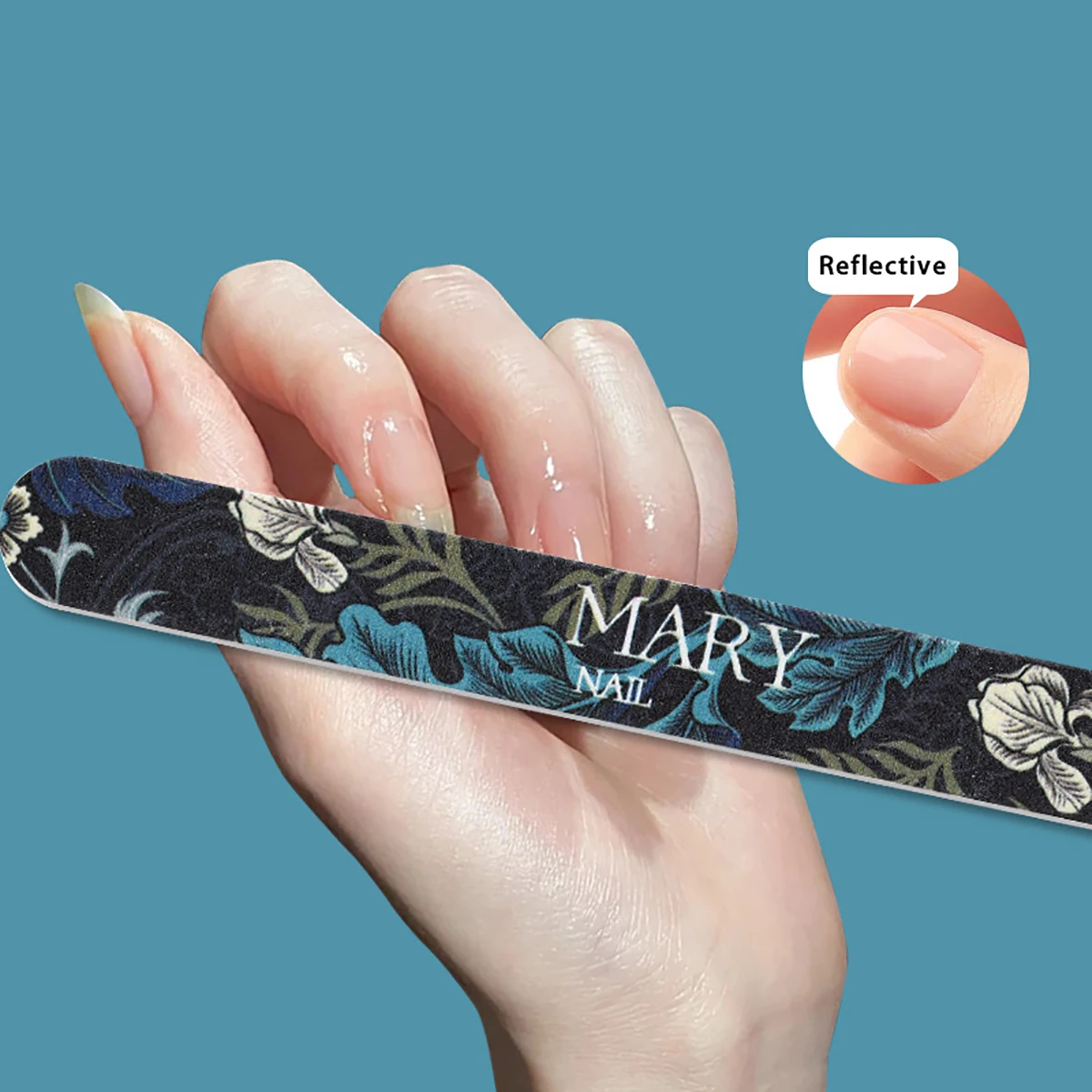 Professional Custom Logo Double-sided 100/180/150/240 Grit Emery Board Sponge Square Nail File
