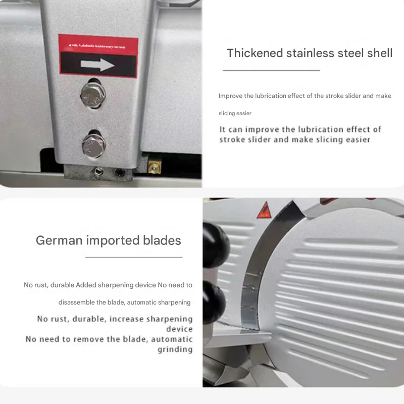 manual meat slicerFully automaticHigh-power dual motorOne machine for multiple usescooked meat slicer