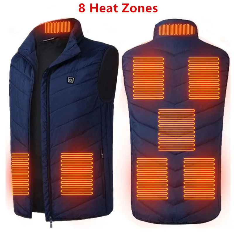 Winter Women Men USB Rechargeable Lightweight Heating Areas Jacket Vest Outdoor Heated Waistcoat Thermal Clothing Supplier