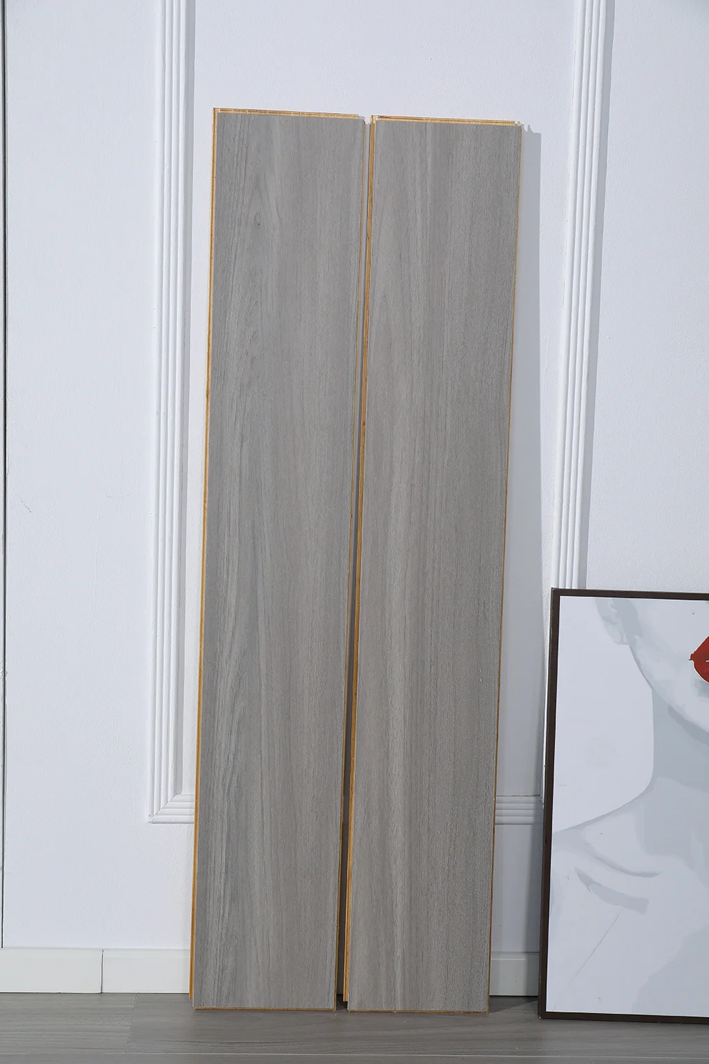 New technology three-layers Varying Length Oak Plank Smooth Oak Hardwood Flooring HPL Engineered Flooring