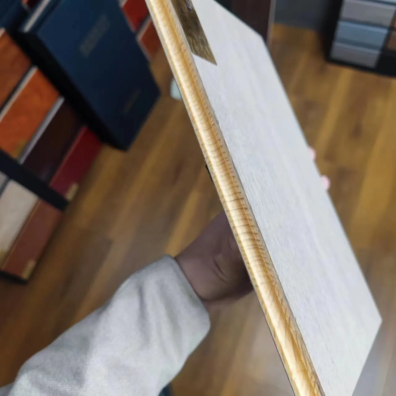 Natural Bamboo Flooring Teak Flooring Wooden Laminates Baseboard White Balcony Waterproof Outdoor Floor