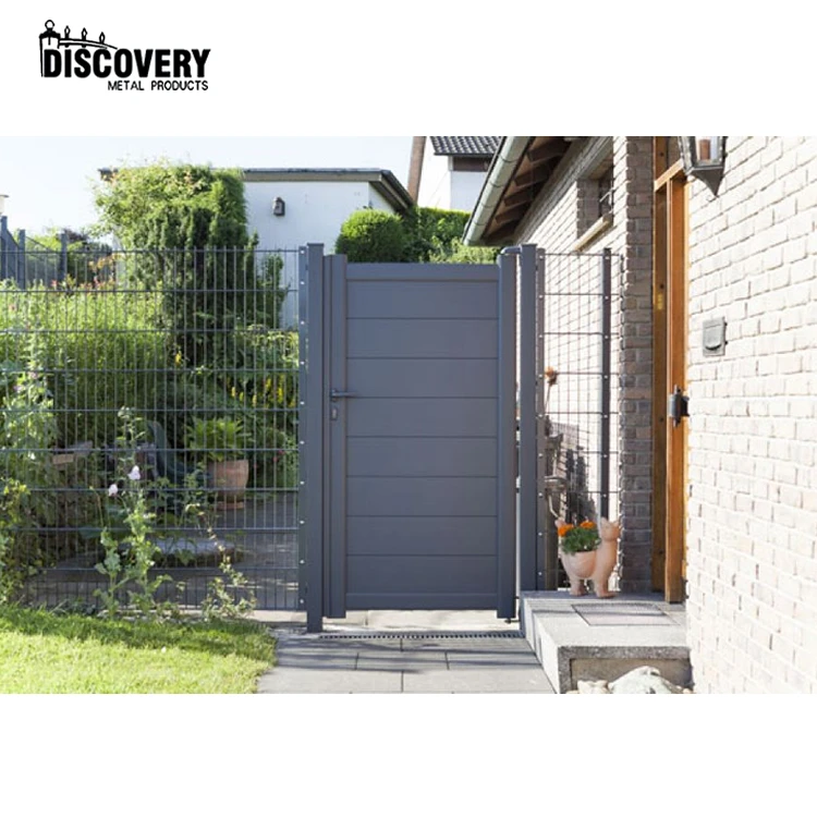 New Design Aluminum Alloy Garden Little Gate Door Security Gate For Side Courtyard Small Swing Courtyard Entrance Gate