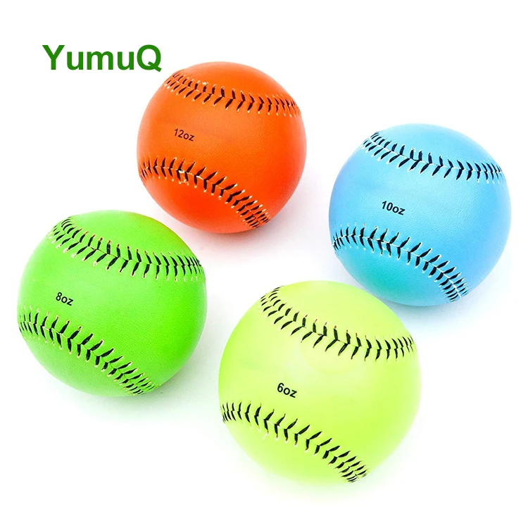 Отпечатки YumuQ по запросу резиновые бейсбольные мячи Утяжеленные 4 упаковки с песочной начинкой для полевых тренировок