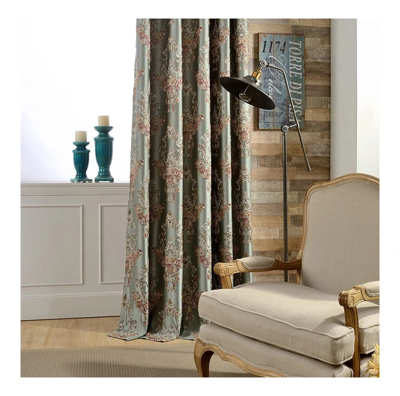 European Style Luxury Coffee Tables High-precision Curtain Fabric Jacquard Fabric New Chinese Style Light Luxury Curtain