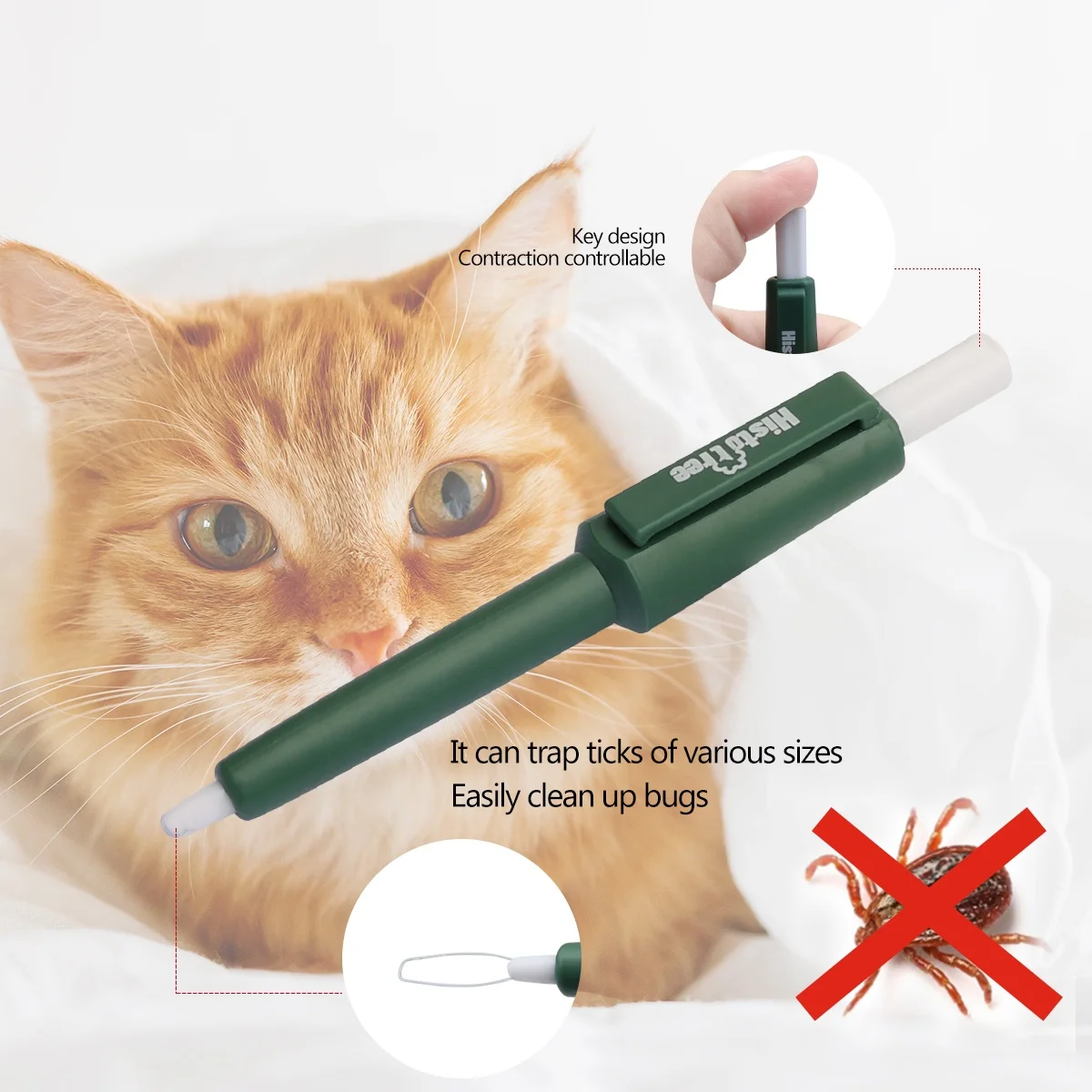 Factory Wholesale Custom Logo Cat Tick Twister Dog Pet Tick Remover Pen