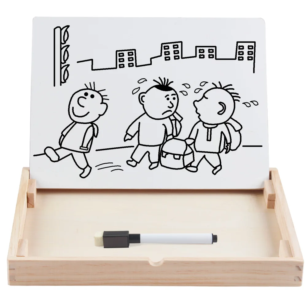 
Go to school gift Blackboard Counting Stick Clock Wooden Counting Math Game Box 