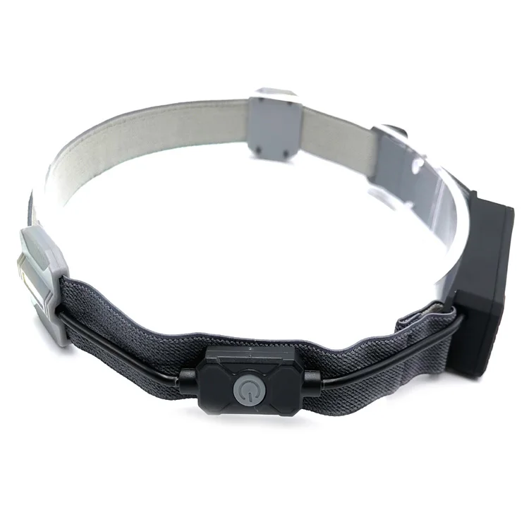 350 Lumen 5W Lightweight 230 Degree COB Wide Beam Headlamp USB Rechargeable Running Headlamp