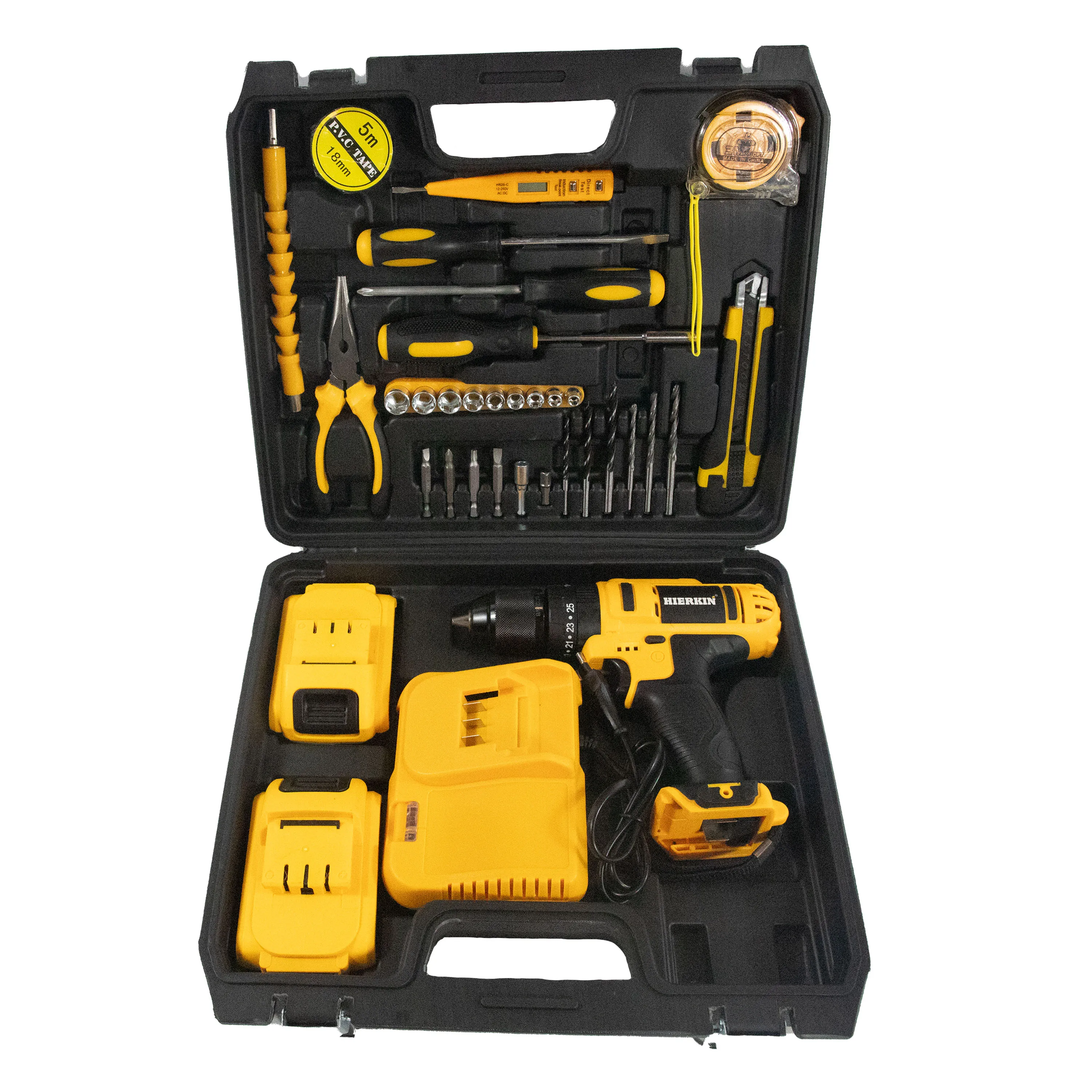 HIERKIN rechargeable lithium batteries other vehicle tools 10mm drill machine tool sets screwdrivers electric motor power drills