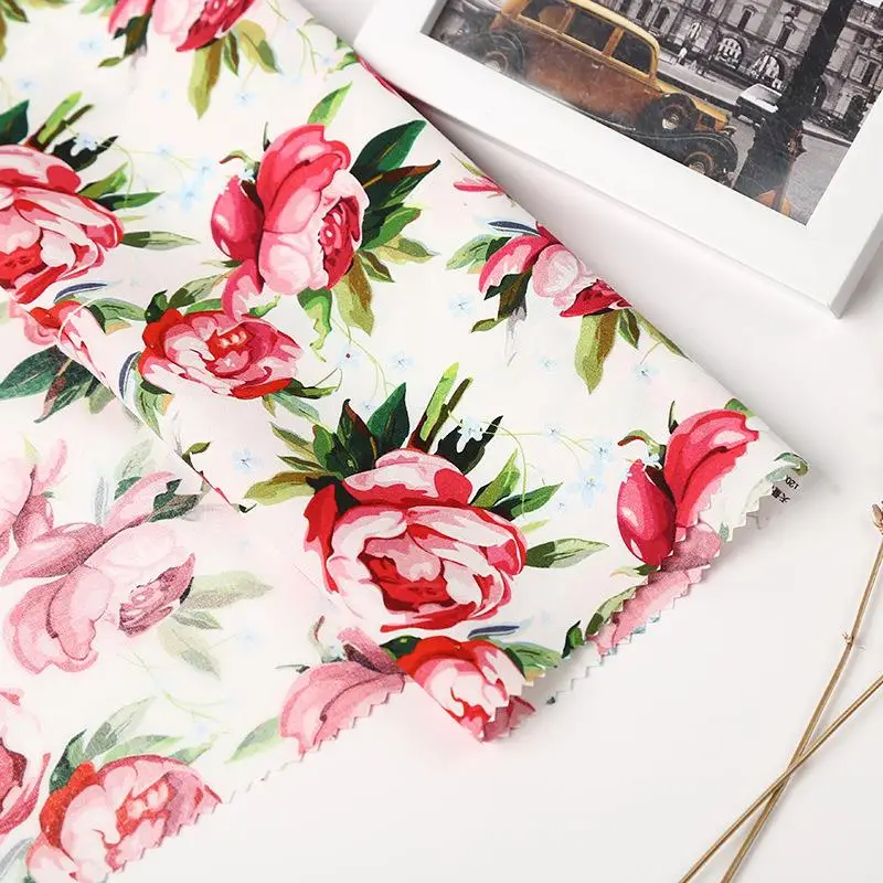 Pure Cotton Tana Lawn Fabric with Liberty London Digital Printing - High Quality for Clothing