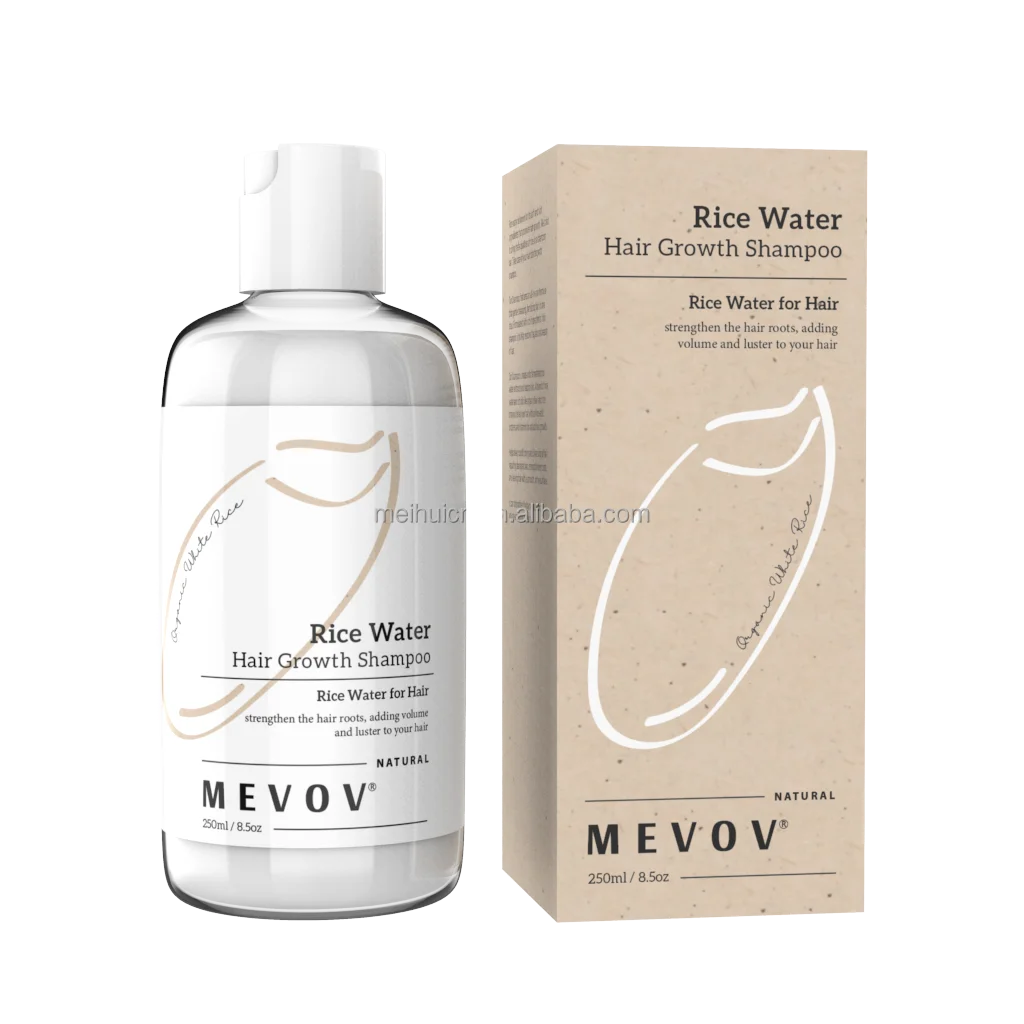 Private Label Shampoo Natural Rice Wash Water Hair growth Anti Hair Loss Shampoo And Conditioner Treatment Set Rice Water