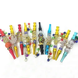 hintcan hookah tips mouthtips cigar metal luminous Diamond shisha hookah mouthpiece for smoking accessories