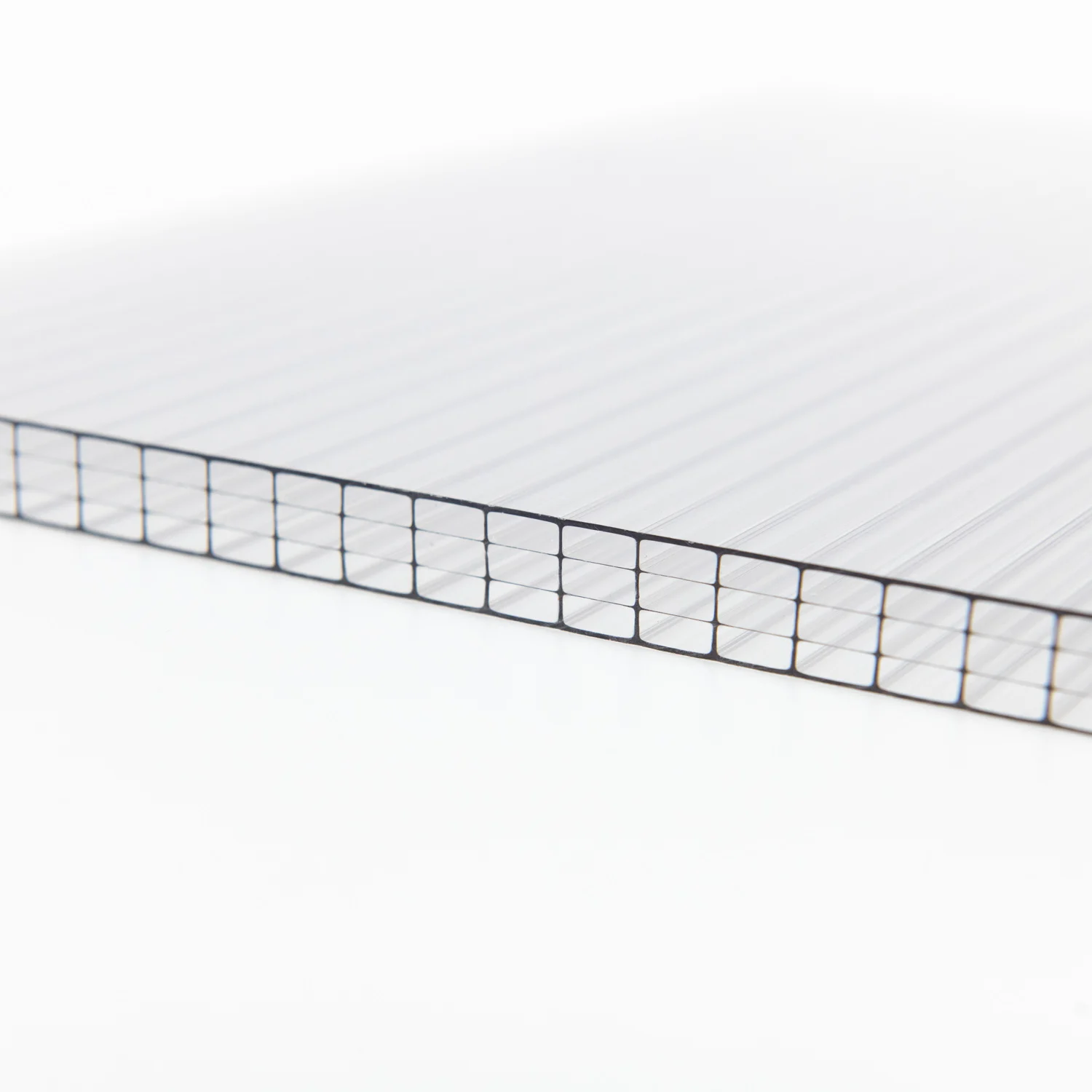 Cheap price 6mm clear transparent triple wall greenhouse polycarbonate panel roofing tile