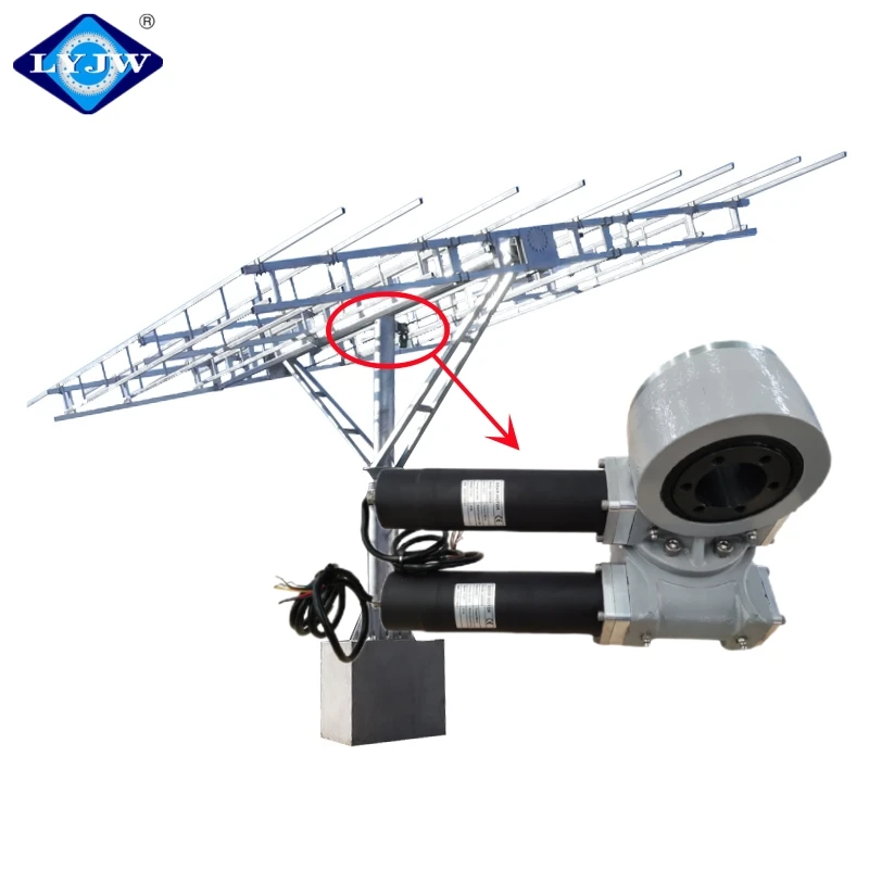 Luoyang JW 3 'небольшой двухосевой поворотный привод SDD3 SDE3 с двигателем постоянного тока 12 В/24 В для солнечного трекера и системы слежения за солнечным питанием