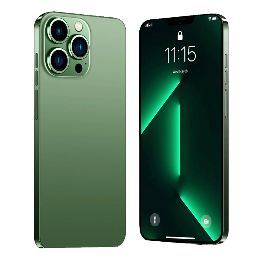 Аксессуары для мобильных телефонов 16G + 512GB полноэкранный Глобальный смартфон с двумя SIM-картами Android 4G 5G i14 Pro Max iPhone i