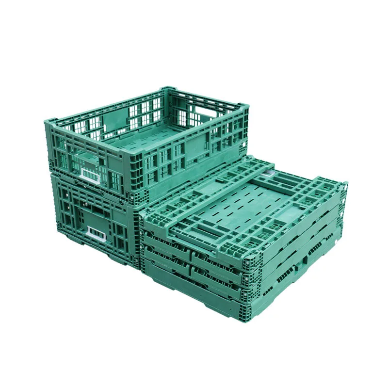 Collapsible plastic crate customized, recyclable plastic folding crate