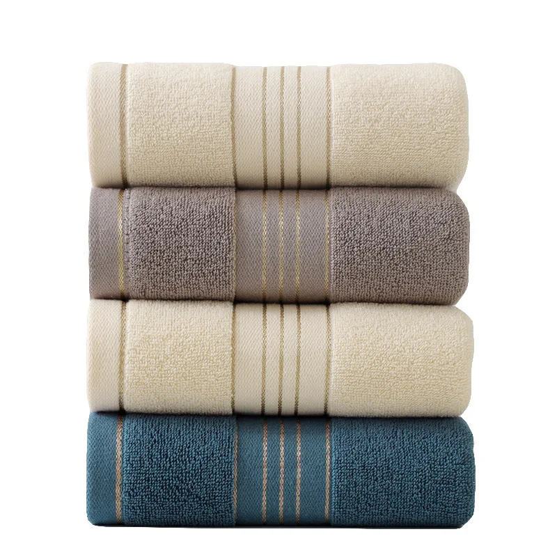 Большой роскошный хорошо впитывающий мягкий набор банных полотенец из 100% хлопка с логотипом на заказ для ванной комнаты и отеля