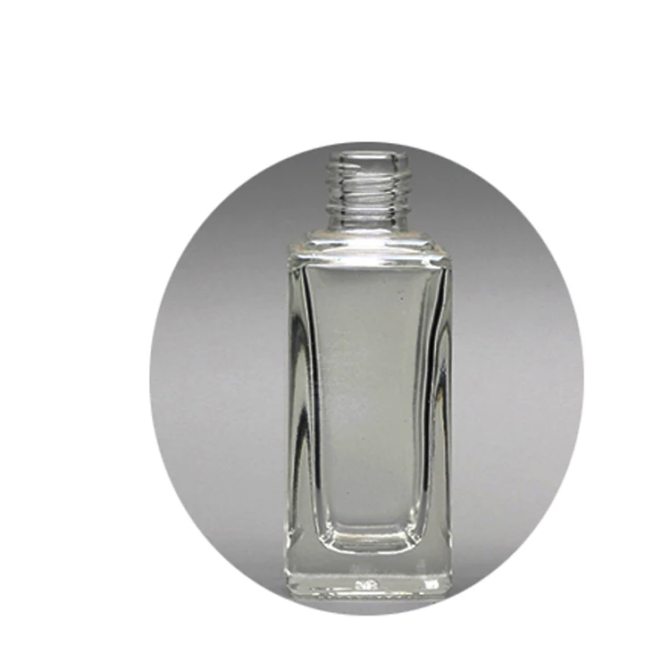 14ml clear nail polish glass bottle FD1960 OEM private logo glass cosmetic bottle 13/415 neck empty Nail polish glass bottle