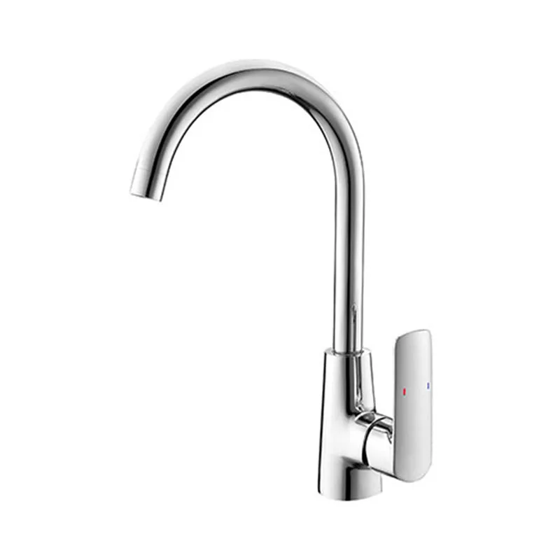 Brass Chrome Plated Single Lever Mixers Tap Hot Cold Water