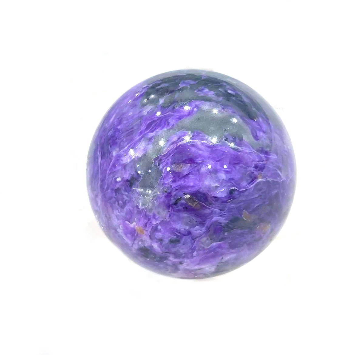 Sphere Natural Crystal Stone Crystal Charorite Beads Ball For Gifts Souvenirs Feng Shui