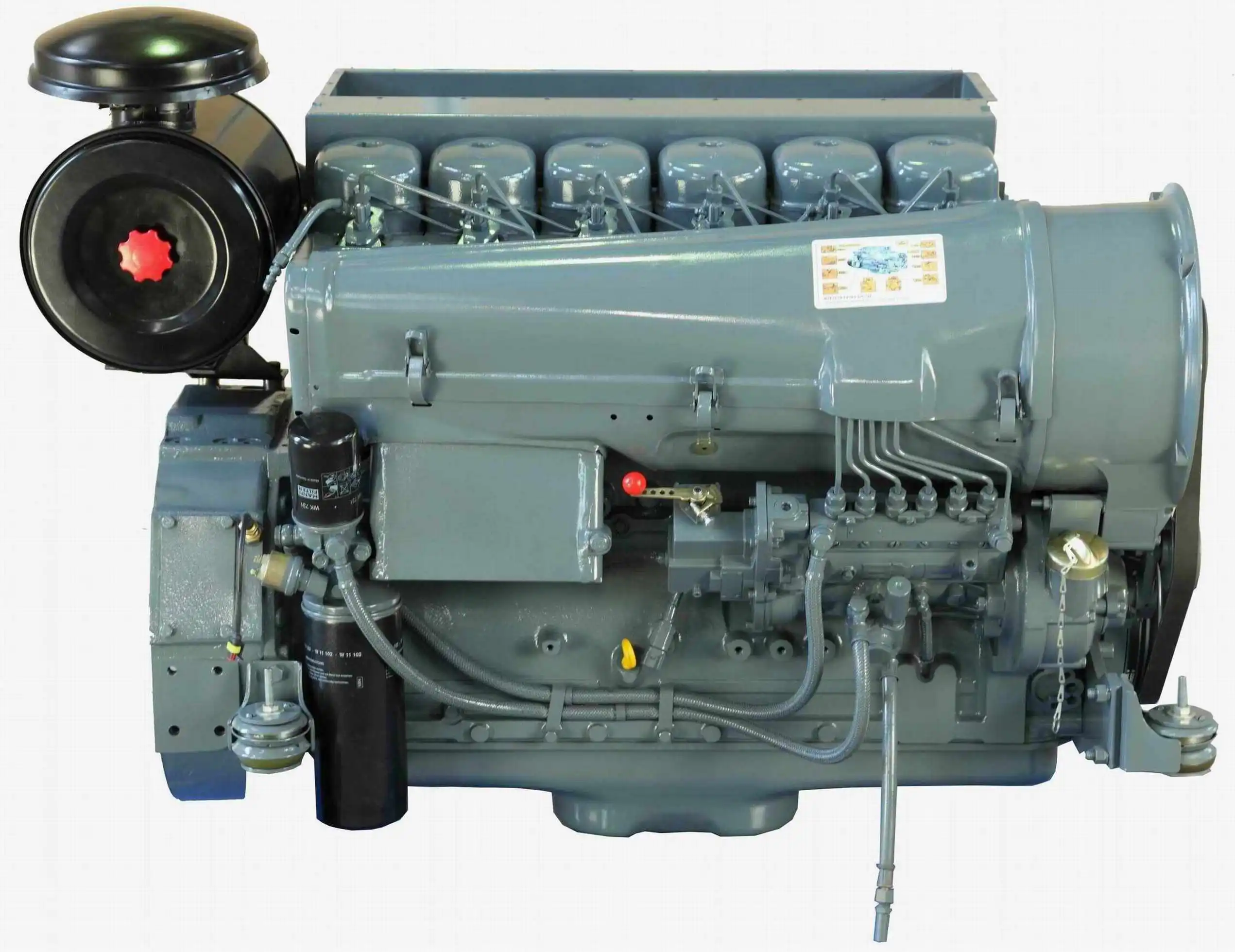 Новый бренд с воздушным охлаждением 48kw deutz F6L912 deutz 6 цилиндровый дизельный двигатель
