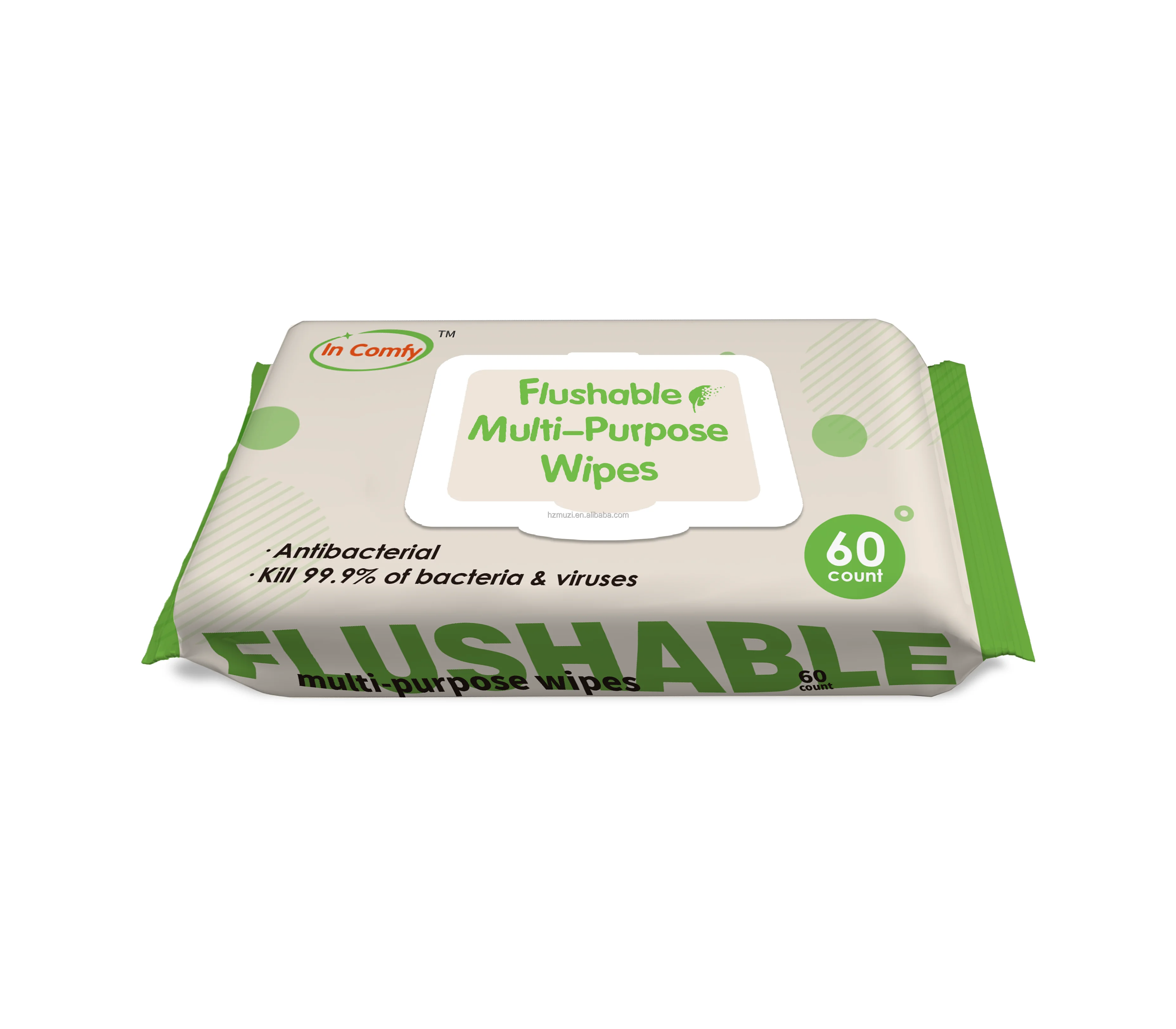 80 counts flushable toilet cleaning wipes with private label best price (1600306386527)