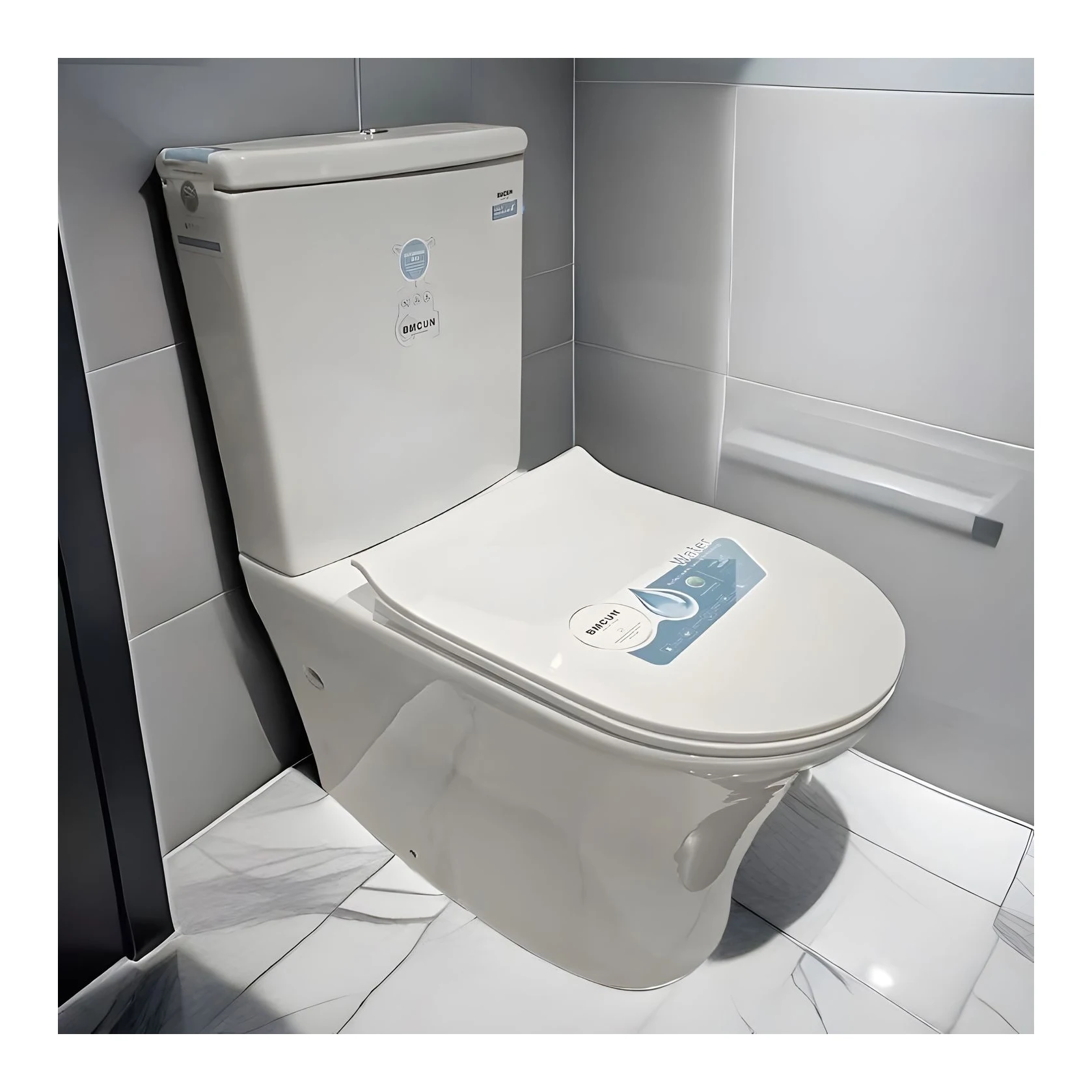 CLASIKAL Modern hotel floor standing ceramic toilet bathroom two-piece flush toilet