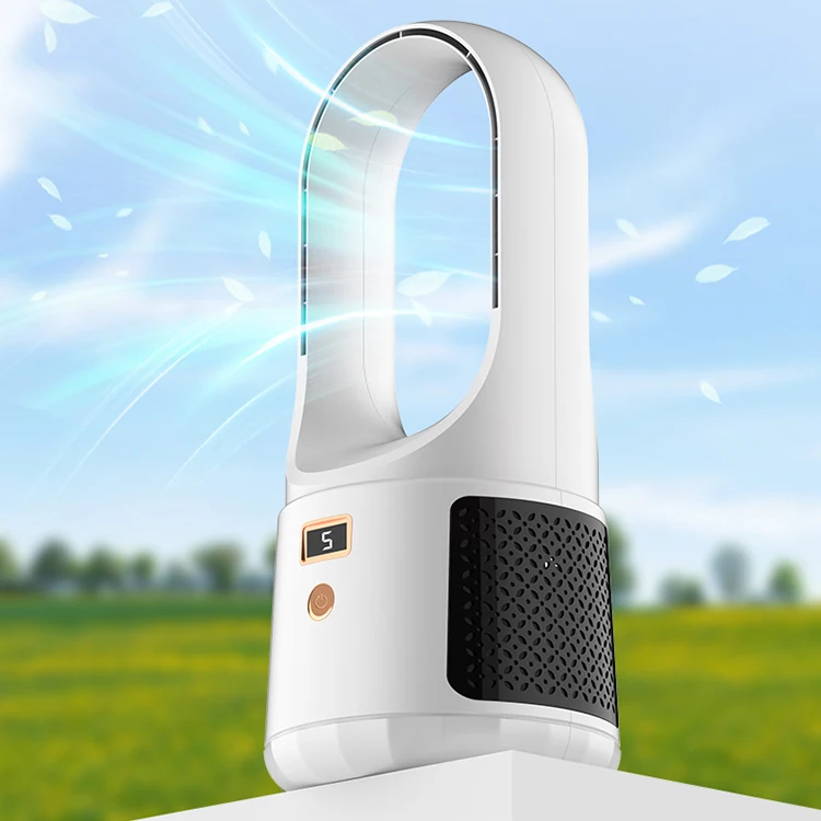 Mini Safe Leafless Table Fans WY-008 Desktop Portable WY008 Bladeless Fan Ventilator Air Outlet Safety Vaneless Fan