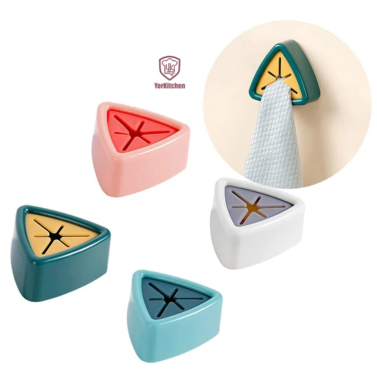 Kitchen Self Adhesive Bathroom Wall Mount Adhesive Towel Hook Holder No Drilling Required