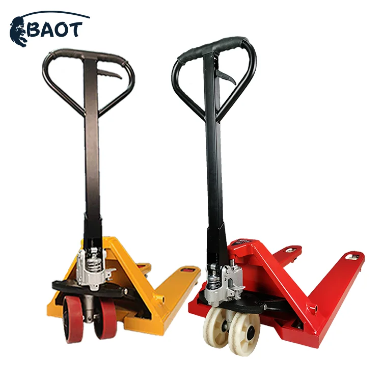 Baot 2500kg transpallet small wheel for hand pallet truck lifter hand pallet truck