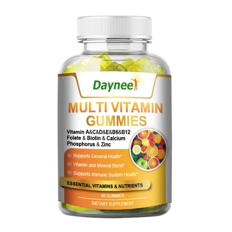 Advanced Multi vitamin Gummies for Brain Support and Immunity Support Vitamins Complex Supplement Vitamins Bottle
