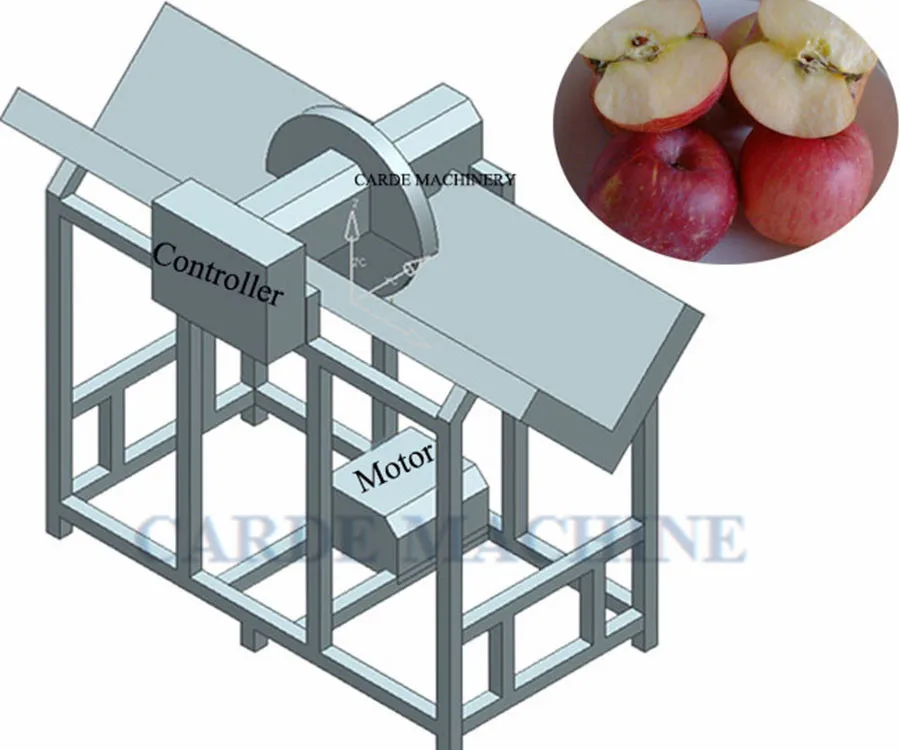 Fruit mango avocado half cutting circle machine papaya half cutting machine
