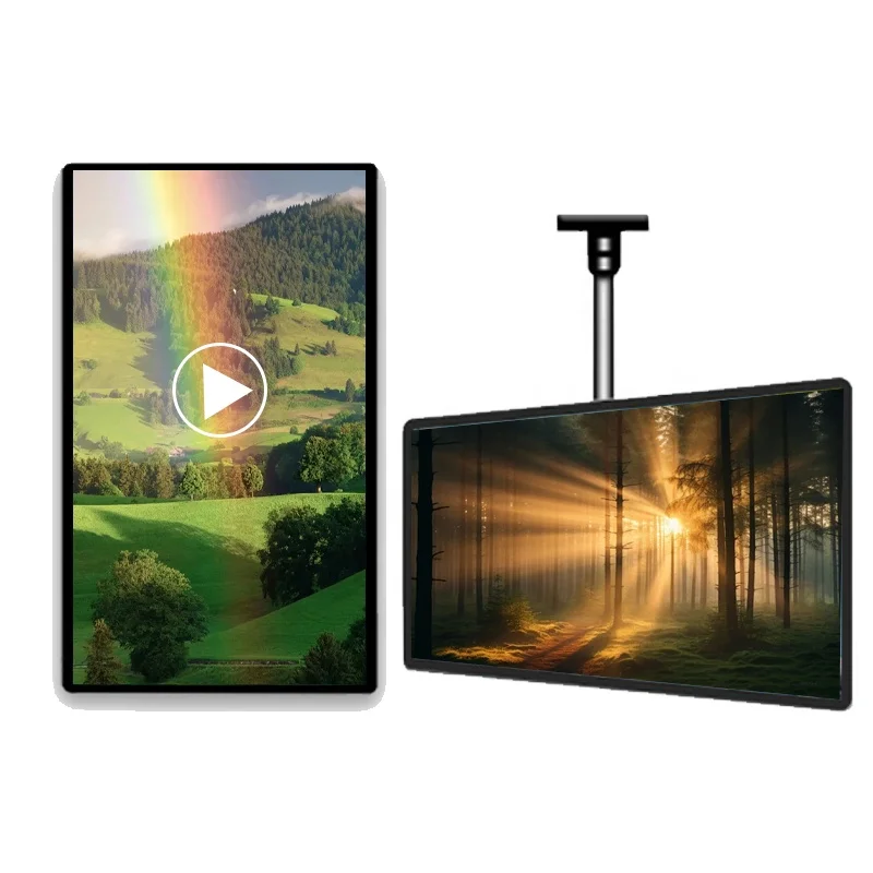 Lcd Display Menu Board Indoor Wall-mounted 32 Inch OEM 1080P Android System Advertising Screen