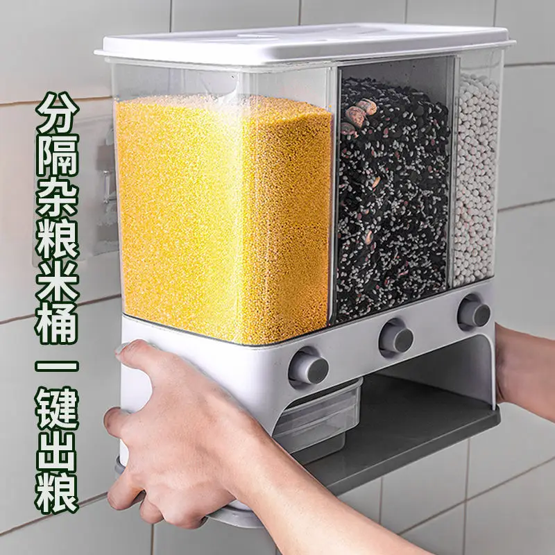 Food Storage Box 2022 top Plastic cereal Dispenser Storage Box Kitchen Food Grain Rice Container
