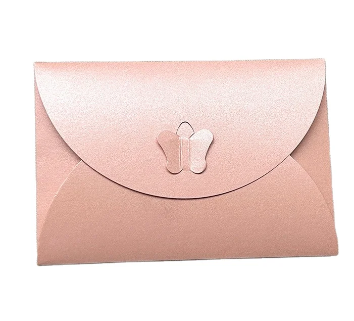 Sobre Custom Spot UV Gold Stamping Logo Black Paper A7 Gift Card Holder Packaging Self Seal Envelopes Wedding Card Envelope