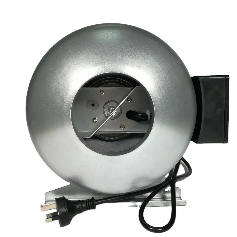 125mm Solar Power Hydroponic Grow Room Ventilation Duct Fan Centrifugal Fan Plant DC Exteror Motor