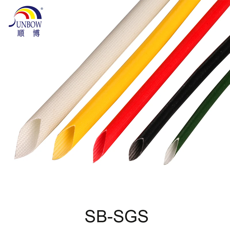 VW-1 High temperature silicone coated fiberglass wire insulation sleeve