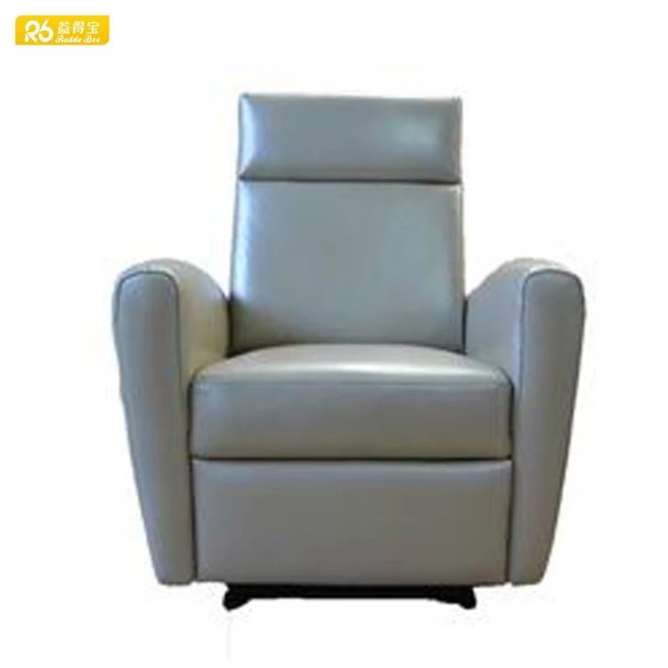 European style electric beige leather with 1 recliner chair