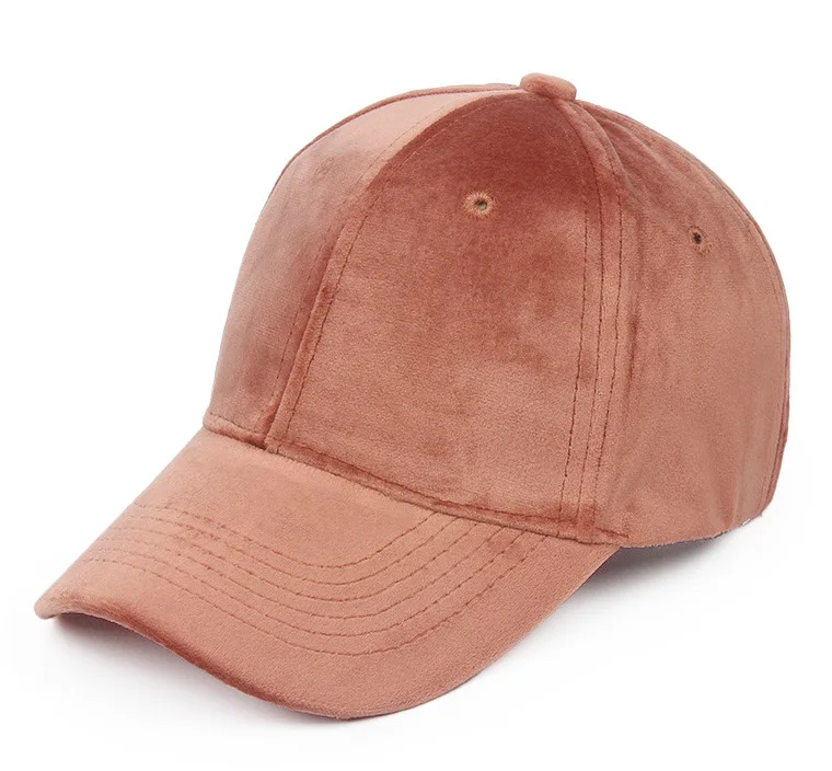 Wholesale Custom 6 Panel Vintage Velvet Blank Hat Baseball Cap