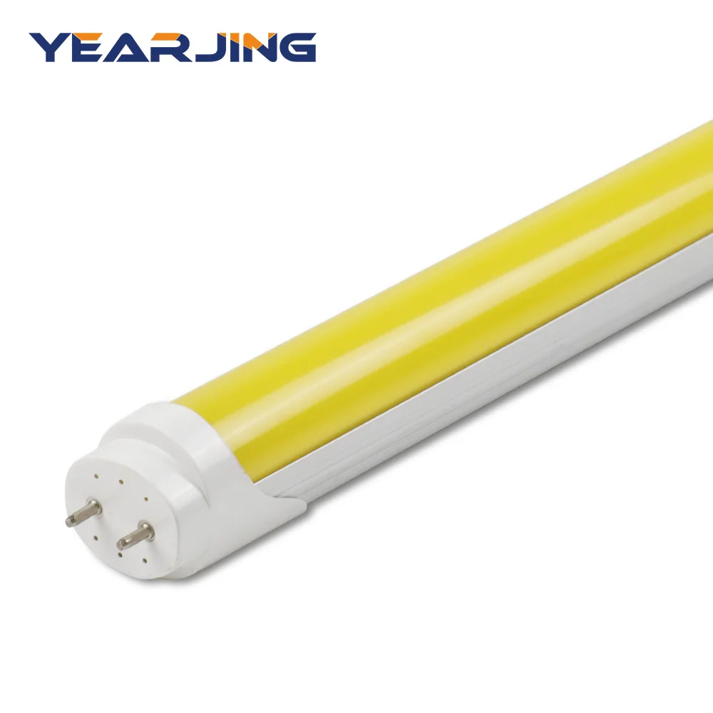 Hot Sale  Durable anti-UV Led Tube Lamp with yellow cover home light T8 LED Tube Light