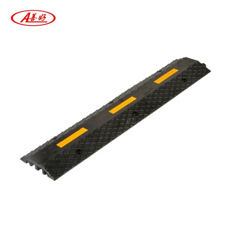New Speed Bumps Cable Wire Cover 2 Channel Rubber Cable Cover Protector