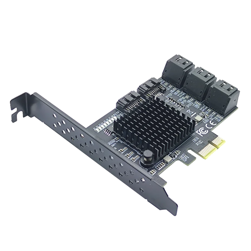 
2020 Panto pcie sata card PCI-E add card PCI Express to SATA3.0 Expansion Card 8 Port SATA III 6G for SSD HDD IPFS Mining 