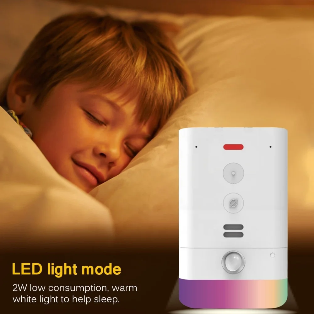 2020 Amazon Smart Night-Light  with sensor works with Echo Fle Echo Flex featuring voice-controlled, dimmable, color LEDs