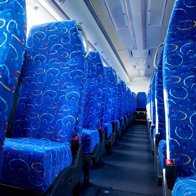 Wholesale blue safety bus chair special belt buckle for bus