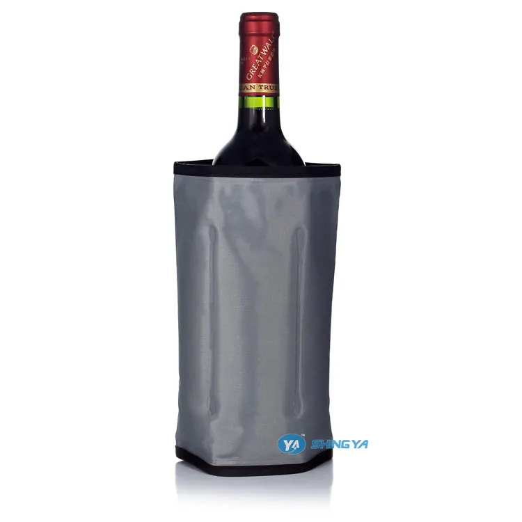 eco-friendly gel ice pack wine bottle cooler sleeve